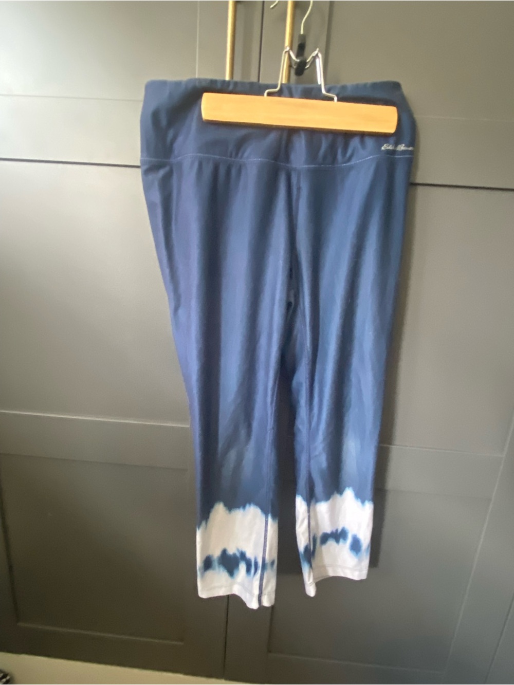 Blue Tie-Dye capri tights